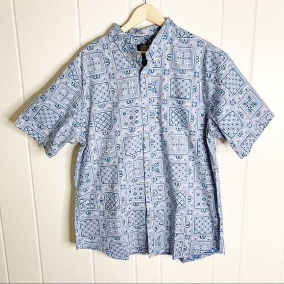 Reyn Spooner Denim Lahaina Button Up Shirt - Picture 2 of 6